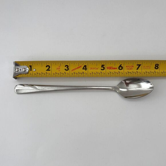 Oneida Oceanic Soup Lot Serving Soup Tea Spoons Stainless Vintage Replacements - Picture 6 of 6